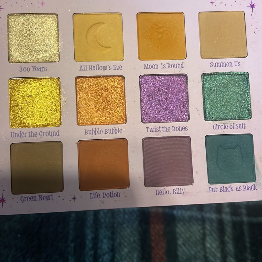 Colourpop witching hour hocus pocus eyeshadow palette gently used